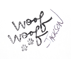 Woof signature JW smaller