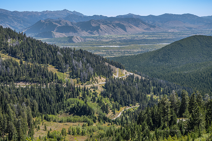 The view from Teton Pass.